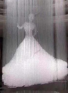 售楼部别墅酒店大堂大型定制灯具厂家定制工程大型吊灯灯具定制