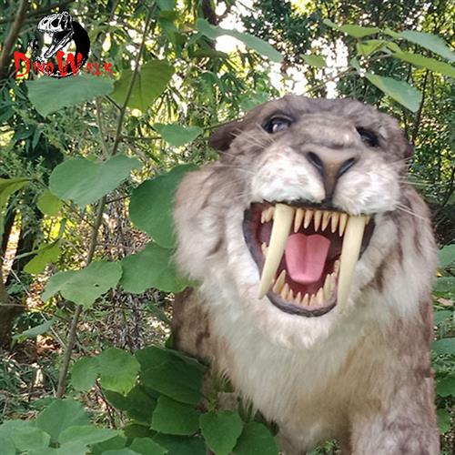 剑齿虎老虎猛兽仿真动物模型动态模型玩具厂家出租出售