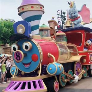 商场公园巡游车旅游节巡游花车玻璃钢卡通动漫户外广告游行船舶