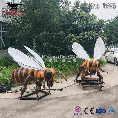 仿真昆虫机械电动蜜蜂摆件景区公园动物园比列放大昆虫摆件