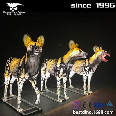彩灯花灯D动物模型新春兔年动物彩灯新品自贡彩灯厂家
