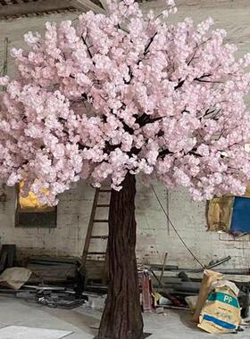 大型仿真樱花树摄影舞台装饰道具拱门形大型假树仿真植物樱花假树