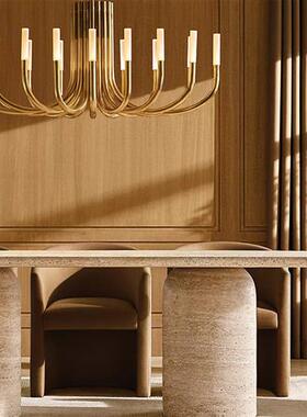 定制后现代意式极简个性全铜吊灯美式复古别墅酒店会所装工程灯具