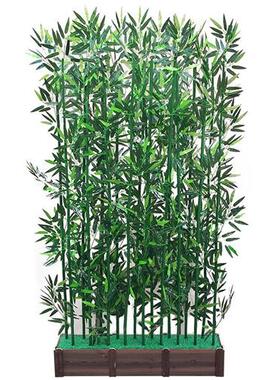 仿真竹子细水假竹子装饰室内户外隔断绿植物塑料挡墙阳台摆件造景