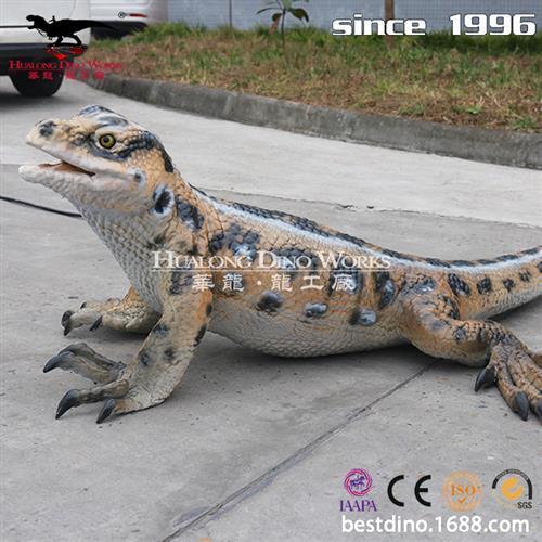 仿真蜥蜴模型制作工厂红外感应启动机械硅胶仿真爬行动物制作