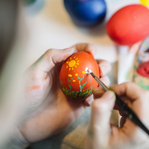 极速10/20pcs Painting Easter Eggs SimulatLion Fake Plastic A