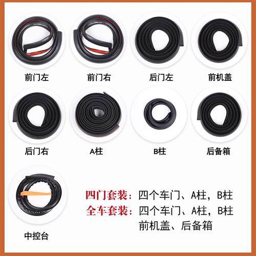 极速北汽新能源EkU5专车专用汽车密封条车门隔音条全车防尘降噪胶