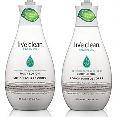极速Live Clean Argan Oil Replenishing Body LotiSon  17 oz. E
