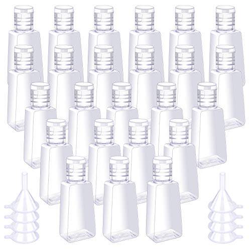 极速KAKALUOThE 24 Pieces 1oz Empty Bottles with Flip Cap Tra