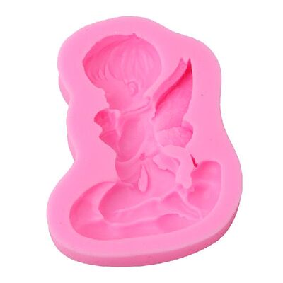 极速3D Angel Bably Form Silicone Mold DIY Soap Fondant Cake