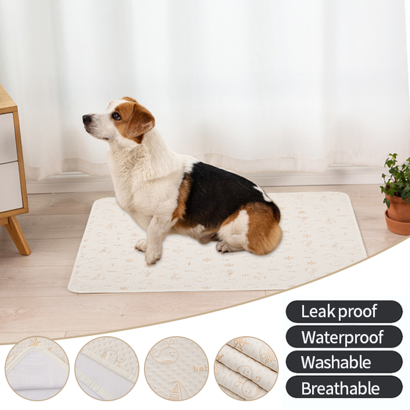极速Reusable Dog Pee Pad Absorbent Diaper WashableV Puppy Tr