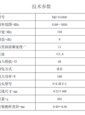 极速联必达 LBD-5158AC宽v频玻璃纤维全向天线5GHZ全向覆盖 9dbi