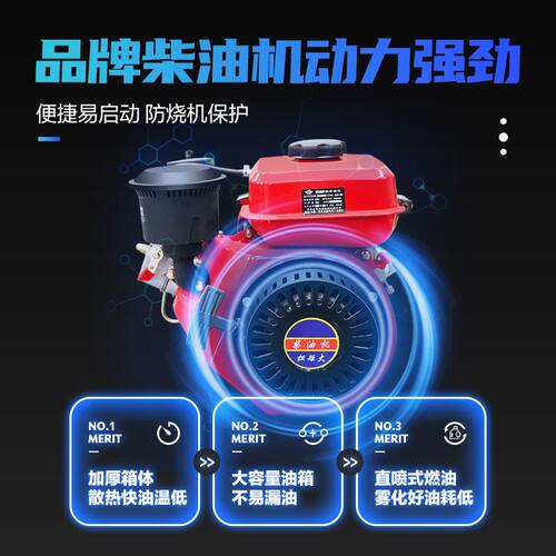 极速柴油款抽水泵电启动高扬程自吸泵农田M灌溉大流量抽水机高压