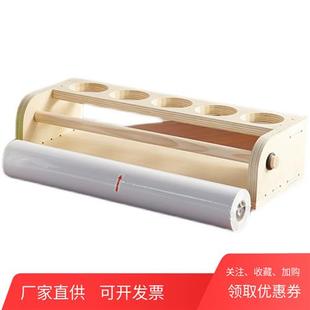 极速儿童画架桌面台式实木收纳卷筒卫生纸架N画纸画轴幼儿园画画