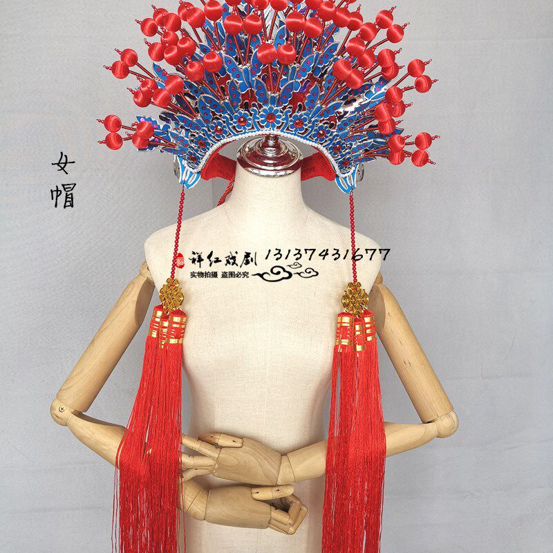 极速国潮影楼主题拍照摄影服装戏剧戏曲凤冠抖P音网红婚纱摄影艺