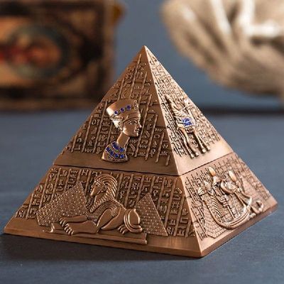极速Tin Ashtray Egyptian Pharaoh Type for Home RRestaurant C