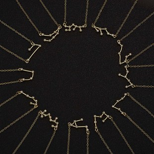 极速3Pacs/Set Cardboard Star Zodiac Sign Pendant 12 Constell