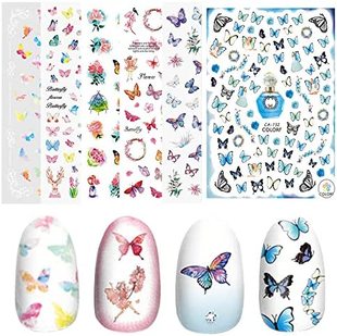 zPCS Butterfly 极速Nail Nail CSGTSWGS Flower Stickers