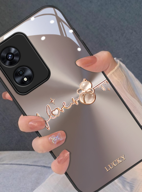 适用oppoA97手机壳A96新款A95网红93s时尚72简约58x幸运葫芦55s玻璃36女款a11s/x/9x高颜值a1活力版/a2m/pro