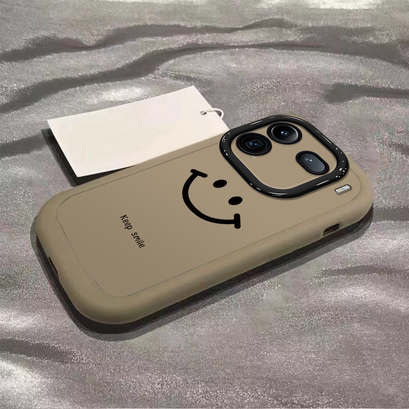 iQOO系列手机壳硅胶开心笑脸潮牌