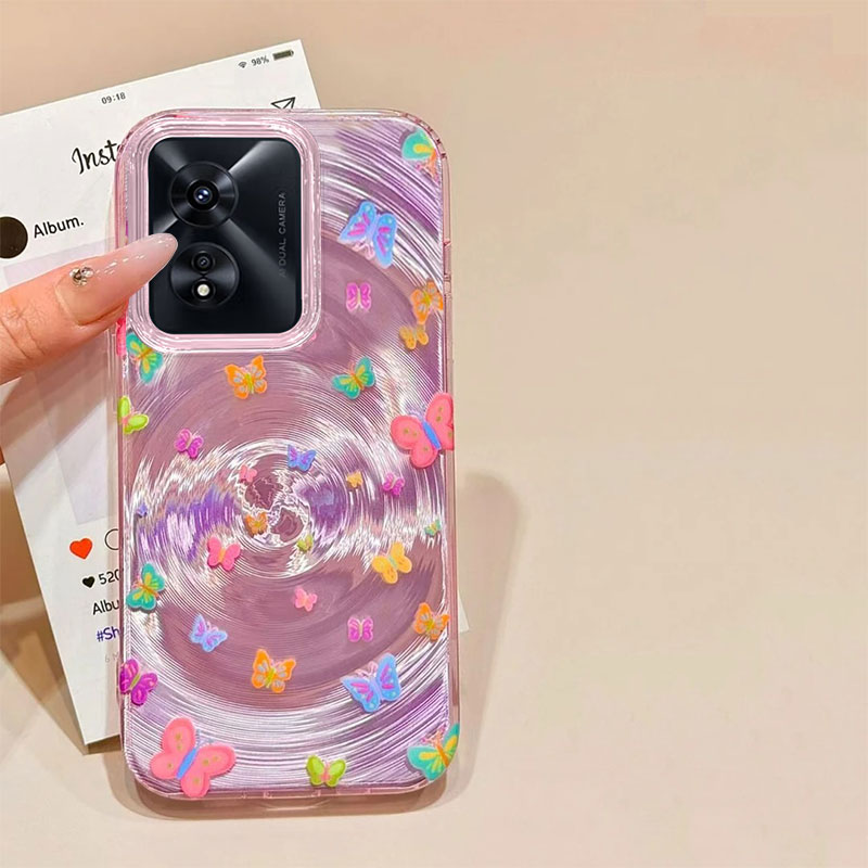 适用OPPOA系列时尚旋风蝴蝶外壳