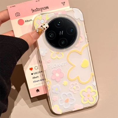 适用OPPOfindX系列彩色碎花外壳