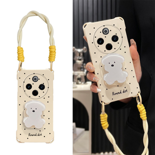 可爱Y77E Y33T斑点狗狗Y53支架Y12 y100t新款 Y15外壳 Y36I Y78plus Y74 适用vivoY300Pro手机壳Y200i Y76S