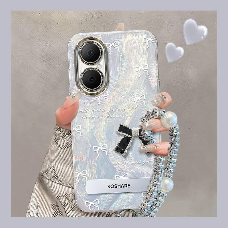 适用华为畅享系列蝴蝶结公仔外壳