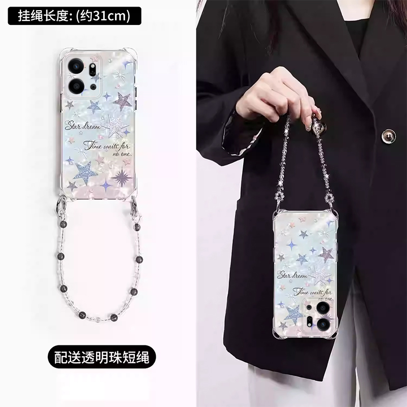 适用荣耀play系列水钻星星手机壳