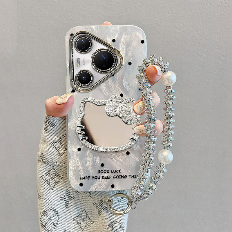 适用苹果系列波点KT猫手机壳