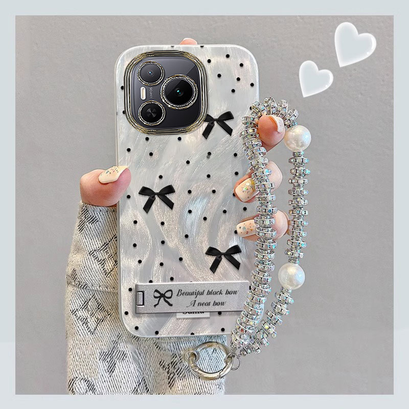 适用荣耀P系列波点蝴蝶结手机壳