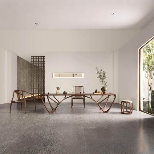 北美黑胡桃全原木茶桌新中式茶台客厅办公室禅意全实木喝茶泡茶桌