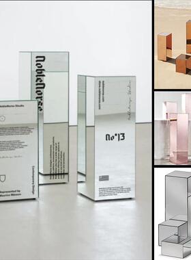 镜面甜品台 展示架柱子摆件装饰网红婚礼派对宴会活动打卡点布置