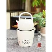 陶瓷白泥电陶炉煮茶陶炉煮水炉静音煮茶器茶炉潮州风炉烧水煮茶壶