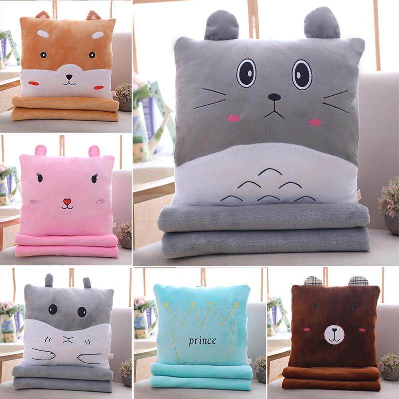 抱枕被子两用女男靠枕折叠毯珊瑚绒汽车靠垫三合一办公室午睡枕头,居家布艺,抱枕被,淘宝优惠券,粉丝福利购,淘宝优惠卷
