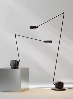 意大利Lumina落地灯设计师简约复古风客厅书房可调节摇臂阅读台灯