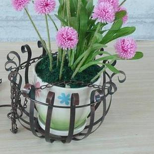 包邮田园户外阳台壁挂铁艺吊篮吊兰支架挂钩墙壁花挂架红灯笼挂架