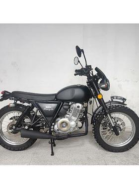 适用CG125/GN125改装手工金属黑色前挡风 大脚怪攀爬250车头挡风