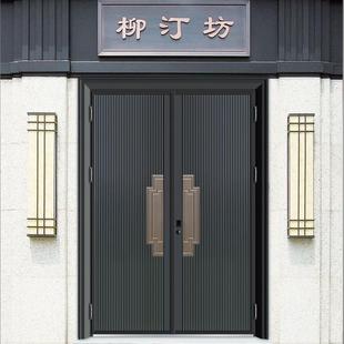 别墅大门铸铝防爆防盗门家用入户铝锌合金进户门双开门农村双开门