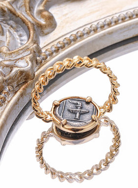 S925古希腊美丽之神海伦古币浮雕