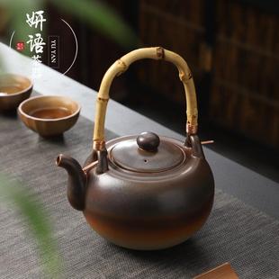 围炉煮茶炭火炉煮茶壶罐罐茶室内家用全套陶壶明火碳火烤茶烧水壶