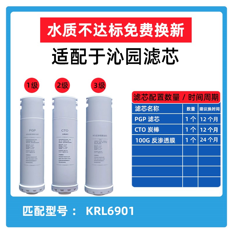 适用于沁园krl5003滤芯pgp复合3913/6901/6905/O5005/6903/5008