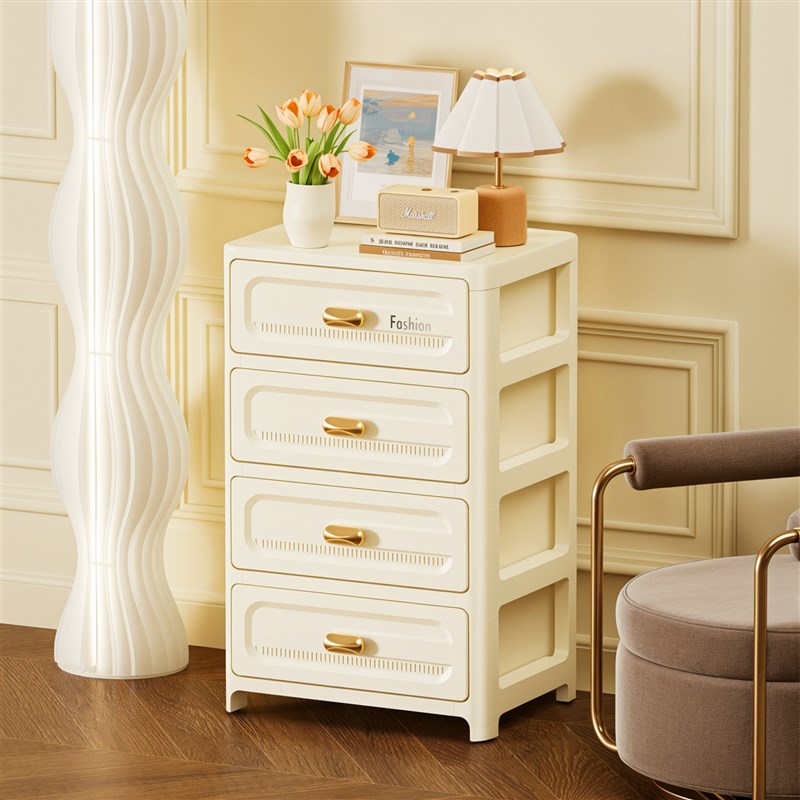 零食柜抽屉式收纳柜置物架多层y家用桌下可移动杂物柜客厅储物柜