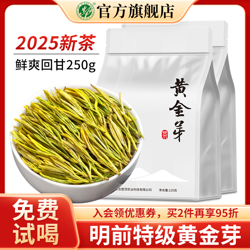 黄金芽茶叶特级明前安吉白茶250g