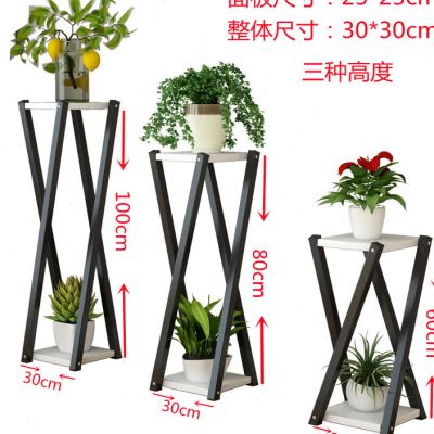 花架欧式置物架玄关客厅绿萝铁艺阳台室内简约花架子地面 落地式