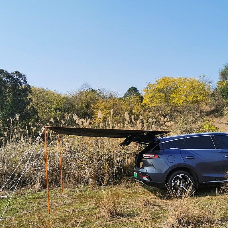 品车边天幕帐篷侧帐车载遮阳棚侧边帐伸缩杆真空吸盘横杆固定夹露,户外/登山/野营/旅行用品,车边帐,淘宝优惠券,粉丝福利购,淘宝优惠卷