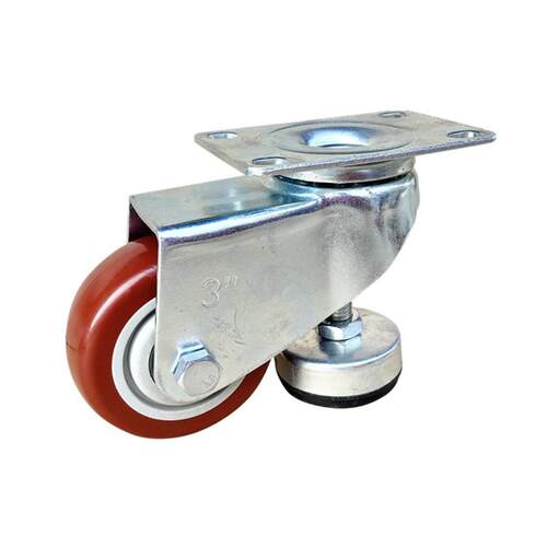 极速3寸脚杯脚轮水平调节支撑架福马设备精密仪器万向轮子1.5寸2