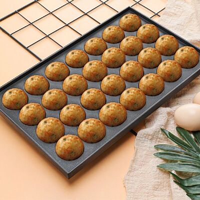 28 Holes 4Cm Takoyaki Hot Plate Non Stick Cook In Home