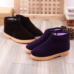 婆鸡鞋防滑棉拖鞋老年人农村手工棉鞋传统老式保暖鞋冬季包脚后跟