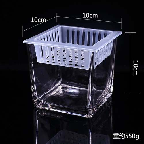Fashionable square cylinder ornaments simple transparent cup